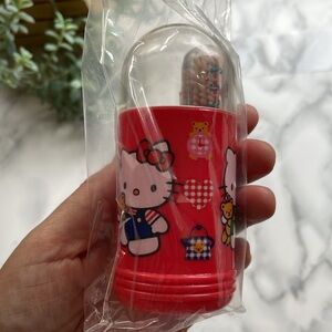 Vintage Sanrio Hello Kitty - mini toothbrush holder 1994 SEALED.